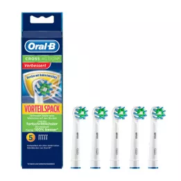 ORAL B Cross Action bakterijų apsaugos šepetėlių galvutės, 5 vnt