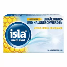 ISLA MED ūmios citrusinių vaisių medaus pastilės, 20 vnt