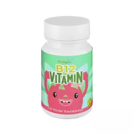 VITAMIN B12 KINDER Kramtomosios tabletės veganiškos, 120 vnt