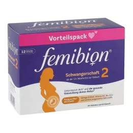 FEMIBION 2 Nėštumo kombinacijų pakuotė, 2X84 vnt