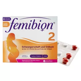FEMIBION 2 Nėštumas + maitinimas krūtimi be jodo Kpg., 2x60 St