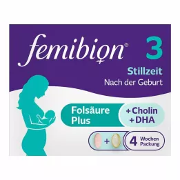 FEMIBION 3 kombinuotas žindymo paketas, 2X28 vnt