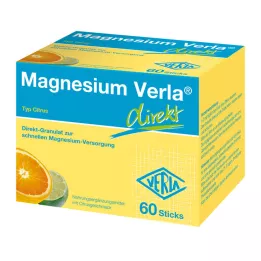 MAGNESIUM VERLA tiesioginės granulės citrusiniai, 60 vnt