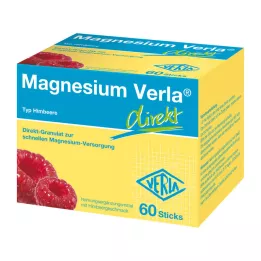 MAGNESIUM VERLA tiesioginės granulės avietės, 60 vnt