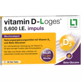 VITAMIN D-LOGES 5600 TV impulsinis savaitinis sandėlis KTA, 30 vnt