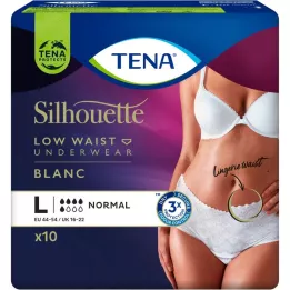 TENA SILHOUETTE normalus L blanc, 10 vnt