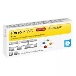 FERRO AIWA 100 mg plėvele dengtos tabletės, 20 vnt