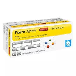 FERRO AIWA 100 mg plėvele dengtos tabletės, 50 vnt
