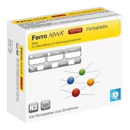 FERRO AIWA 100 mg plėvele dengtos tabletės, 100 vnt