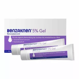 BENZAKNEN 5 % gelis, 2X40 g