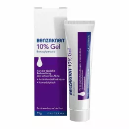 BENZAKNEN 10 % gelio, 15 g