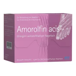 AMOROLFIN acis 50 mg/ml veikliosios medžiagos nagų lakas, 6 ml