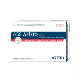 ASS Aristo 100 mg skrandyje neirios tabletės, 100 vnt