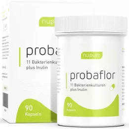 NUPURE probaflor probiotikai žarnynui valyti kapsulės, 90 vnt