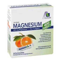 MAGNESIUM 400 tiesioginių Oranžinių porcijų pagaliukų, 20X2,1 g