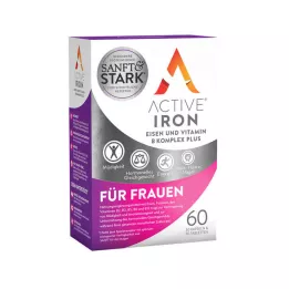 ACTIVE IRON Geležies ir vitamino B kompleksas plius, 60 vnt