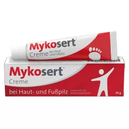 MYKOSERT Kremas nuo odos ir pėdų grybelio, 20 g