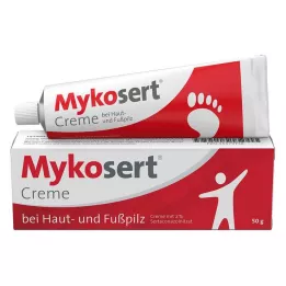 MYKOSERT Kremas nuo odos ir pėdų grybelio, 50 g