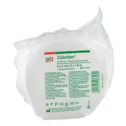 ZELLETTEN Tamponai 4x5 cm rulonas su sumažintu gemalų kiekiu, 500 vnt