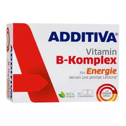 ADDITIVA Vitamino B komplekso plėvele dengtos tabletės, 60 vnt