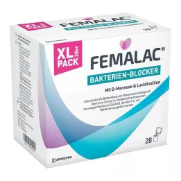 FEMALAC Bakterijų blokavimo milteliai, 28 vnt