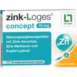ZINK-LOGES koncepcija 15 mg skrandžio sulčių kapsulės, 30 vnt