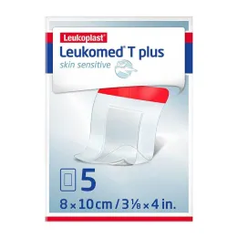 Leukomed® T plus skin jautri 8x10 cm, 5 vnt