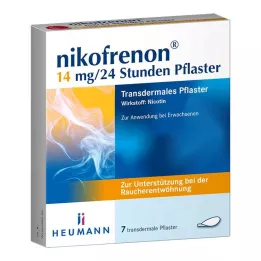 NIKOFRENON 14 mg/24 val. transderminis pleistras, 7 vnt