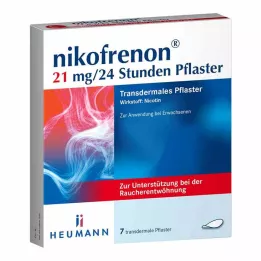 NIKOFRENON 21 mg/24 val. transderminis pleistras, 7 vnt