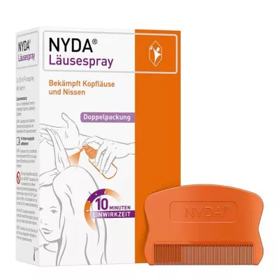 NYDA Purškalas nuo utėlių, 2X50 ml NYDA Purškalas nuo utėlių, 2X50 ml
