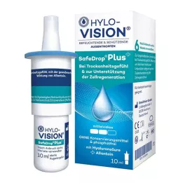 HYLO-VISION SafeDrop Plus akių lašai, 10 ml