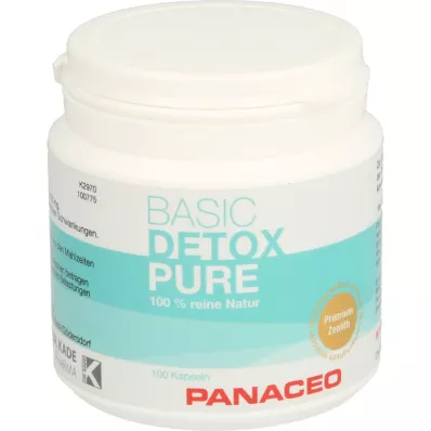 PANACEO Basic-Detox Pure kapsulės, 100 vnt