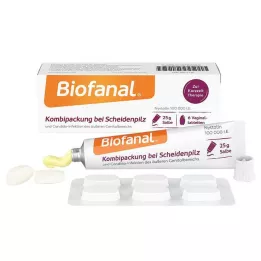 BIOFANAL Kombinuota pakuotė nuo makšties mielių infekcijų Vagtab.+tepalas, 1 P