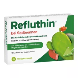 REFLUTHIN nuo rėmens kramtomosios tabletės mėtų, 16 vnt
