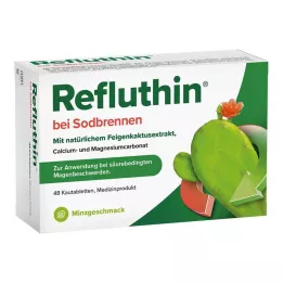 REFLUTHIN nuo rėmens kramtomosios tabletės mėtų, 48 vnt
