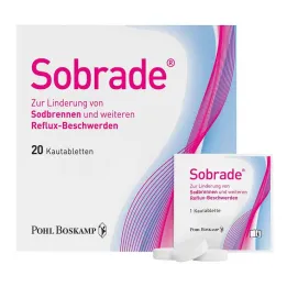 SOBRADE Kramtomosios tabletės, 20 vnt