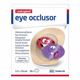 LEUKOPLAST akies okliuzija 5,5 cmx7,6 cm, 30 vnt