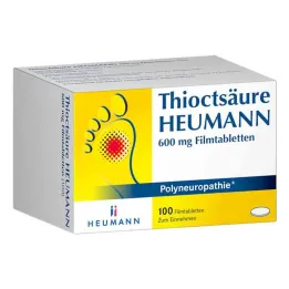 Thioctic acid Heumann 600 mg plėvele dengtos tabletės (100 vnt.)