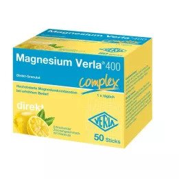 MAGNESIUM VERLA 400 tiesioginių granulių, 50 vnt