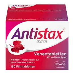 Antistax extra venų tabletės nuo venų varikozės, 180 vnt