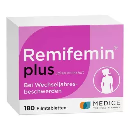 REMIFEMIN plius jonažolės plėvele dengtos tabletės, 180 vnt