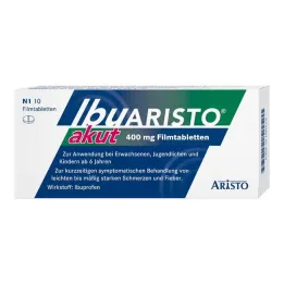 IbuARISTO acute 400 mg ibuprofeno plėvele dengtos tabletės, 10 vnt