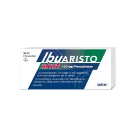 IBUARISTO akut 400 mg plėvele dengtos tabletės, 50 vnt