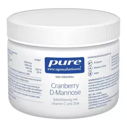 PURE ENCAPSULATIONS Spanguolių D-manozės milteliai, 37 g