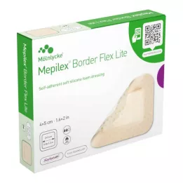 MEPILEX Border Flex Lite putplasčio tvarstis 4x5 cm, 10 vnt