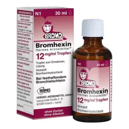BROMHEXIN Hermes Arzneimittel 12 mg/ml lašai, 30 ml