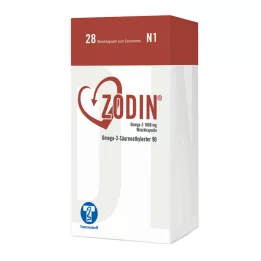 ZODIN Omega-3 1 000 mg minkštos kapsulės, 28 vnt