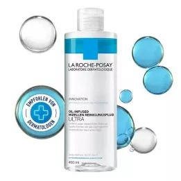 ROCHE-POSAY Micelinis valymo skystis su aliejumi, 400 ml