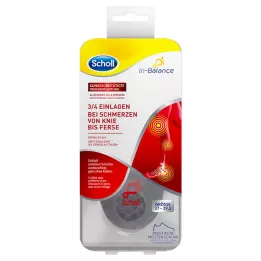 SCHOLL 3/4 vidpadžiai nuo kulnų ir kelių skausmų 37-39,5, 1X2 vnt