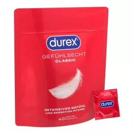 DUREX Prezervatyvai Feeling Real Ultra-Thin, 40 vnt